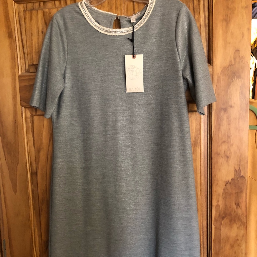 Gray dress with bling